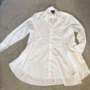 Donna Karen New York A-Line Poplin Tunic M